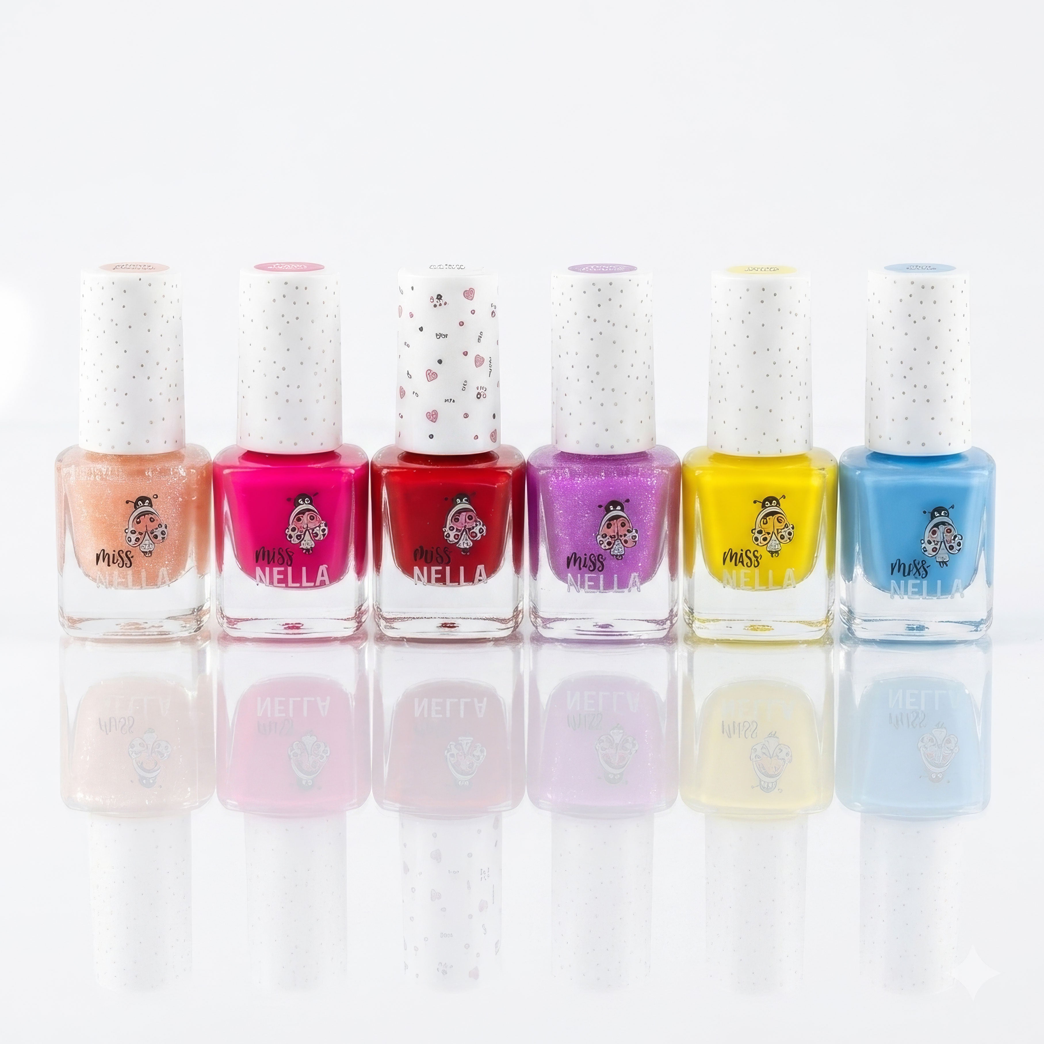 Christmas Glitter Nail Polish Gift Set – Pack of 6