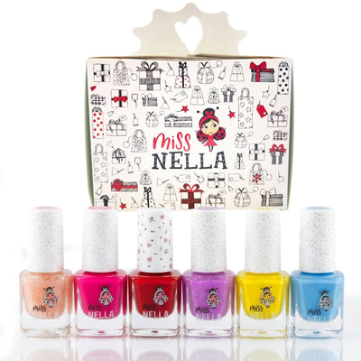 Christmas Glitter Nail Polish Gift Set – Pack of 6