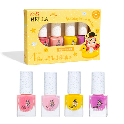 Non-Toxic Nail Polish 4-Set: Sparkle and Shine