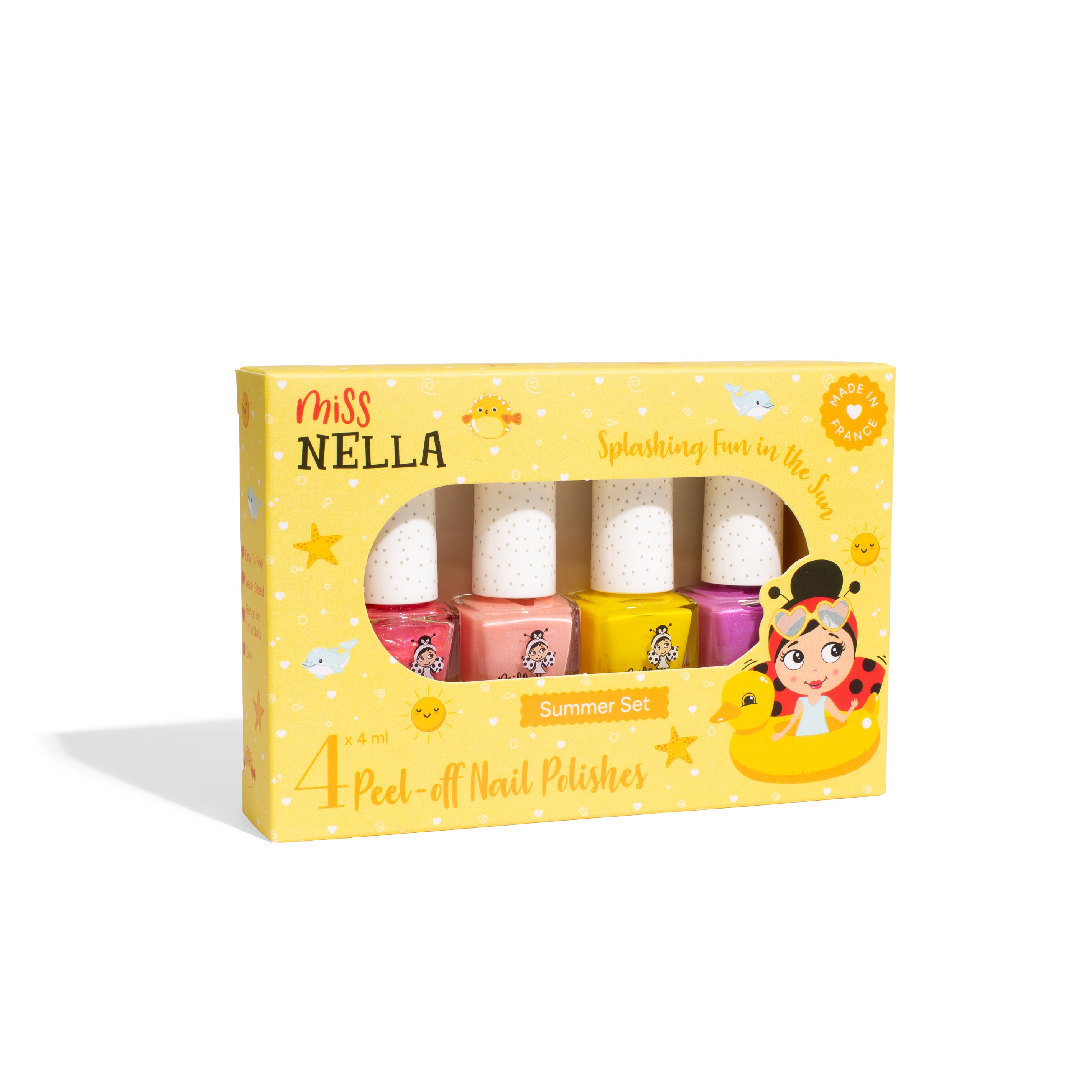 Non-Toxic Nail Polish 4-Set: Sparkle and Shine