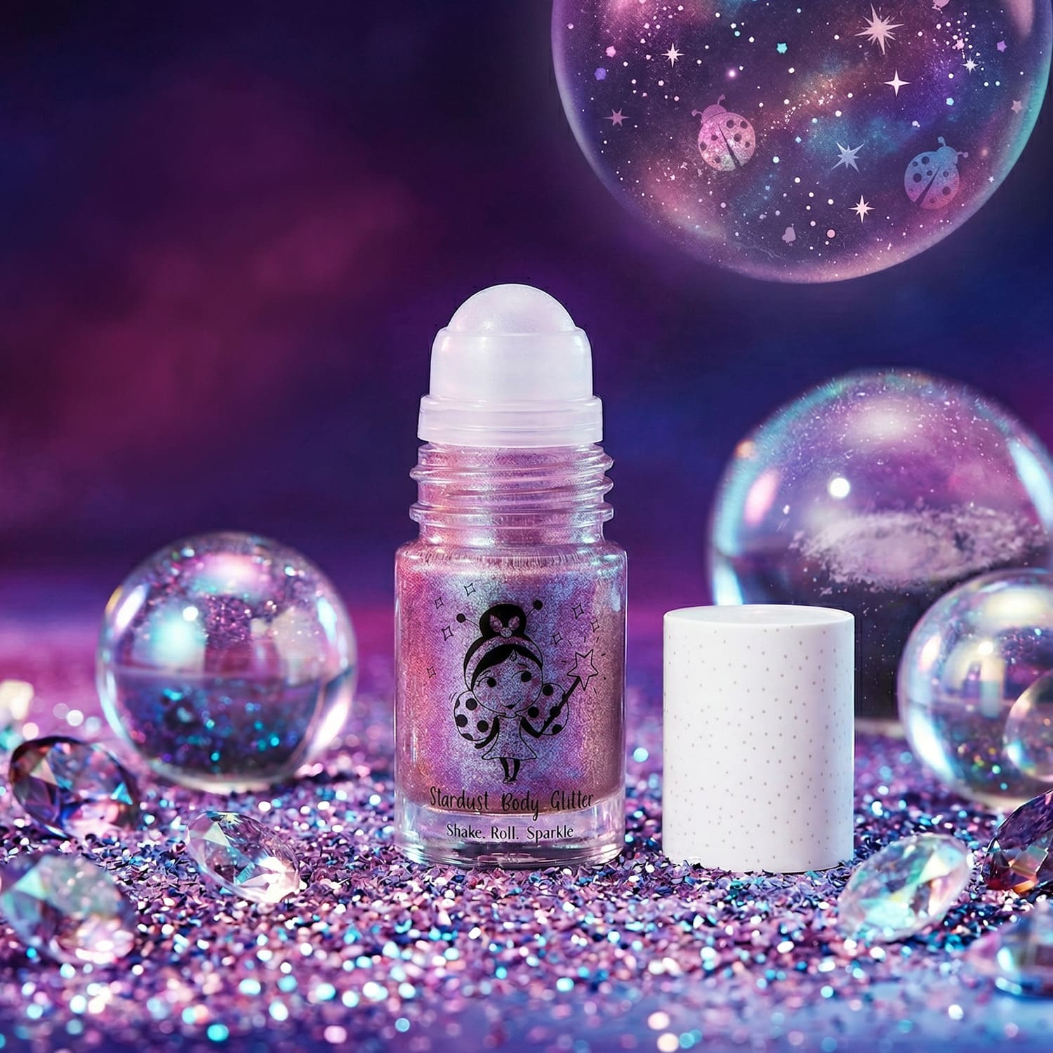 Supernova roll-on body glitter