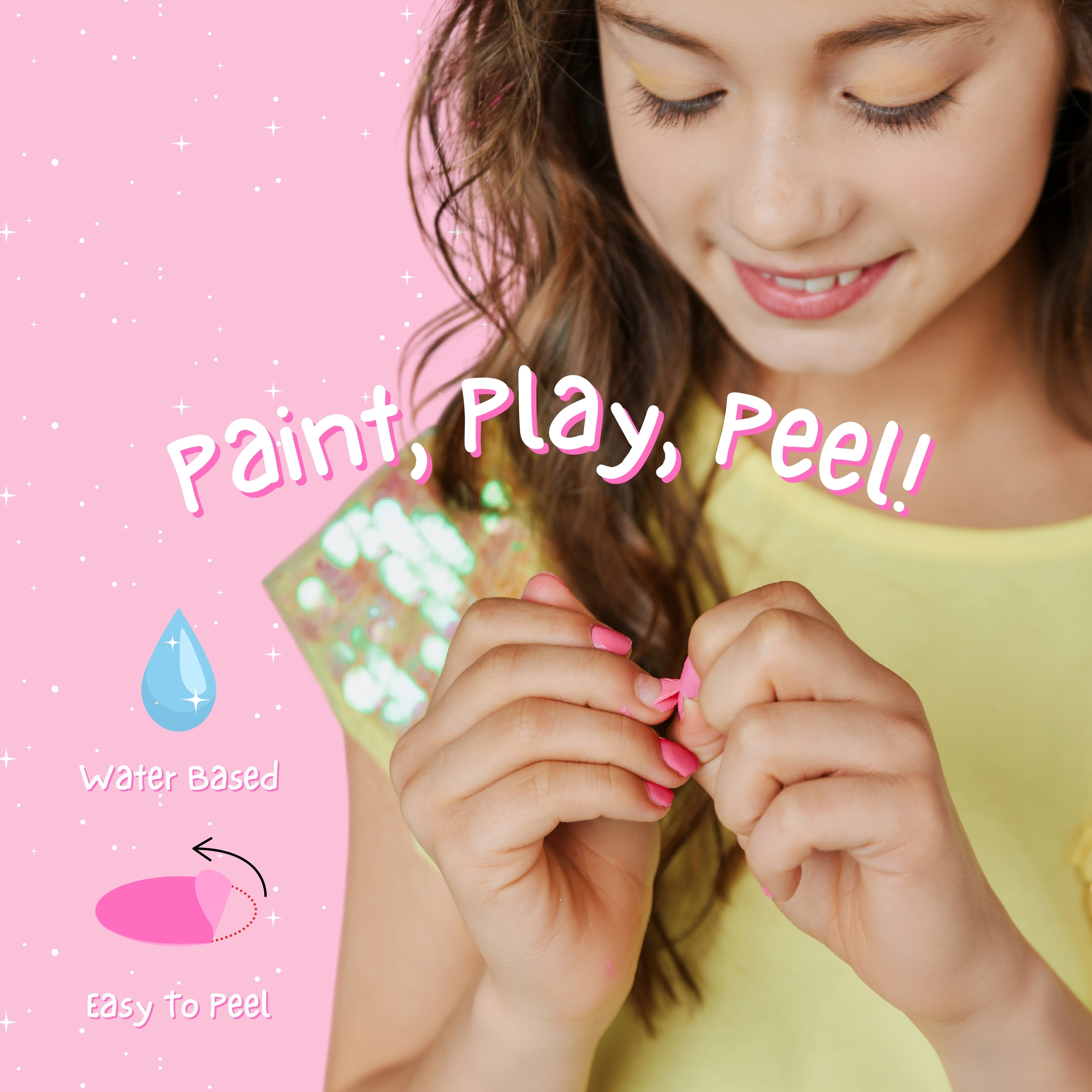 Pink A Boo 4ml Peel off Kids Nail Polish