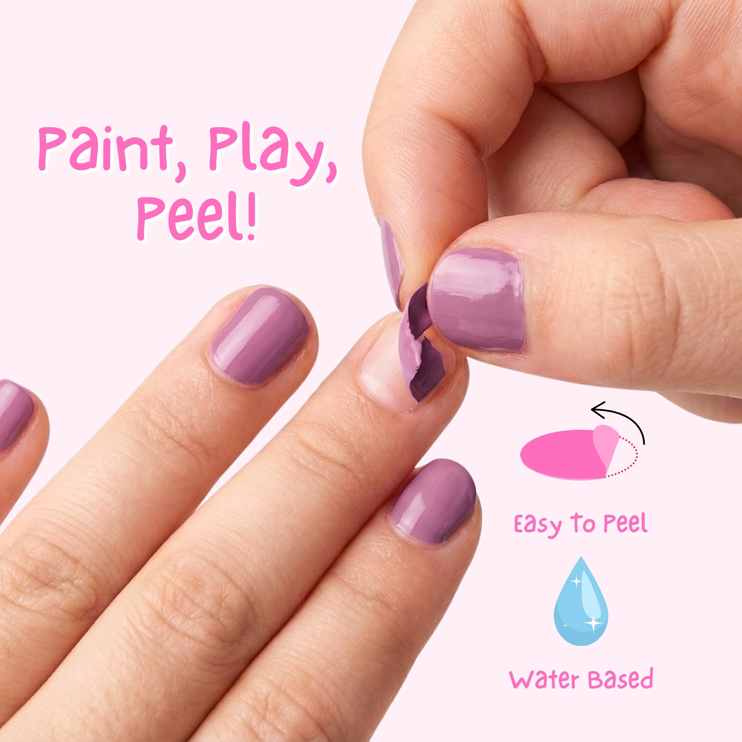 Little Poppet 4ml Peel off Kids Nail Polish