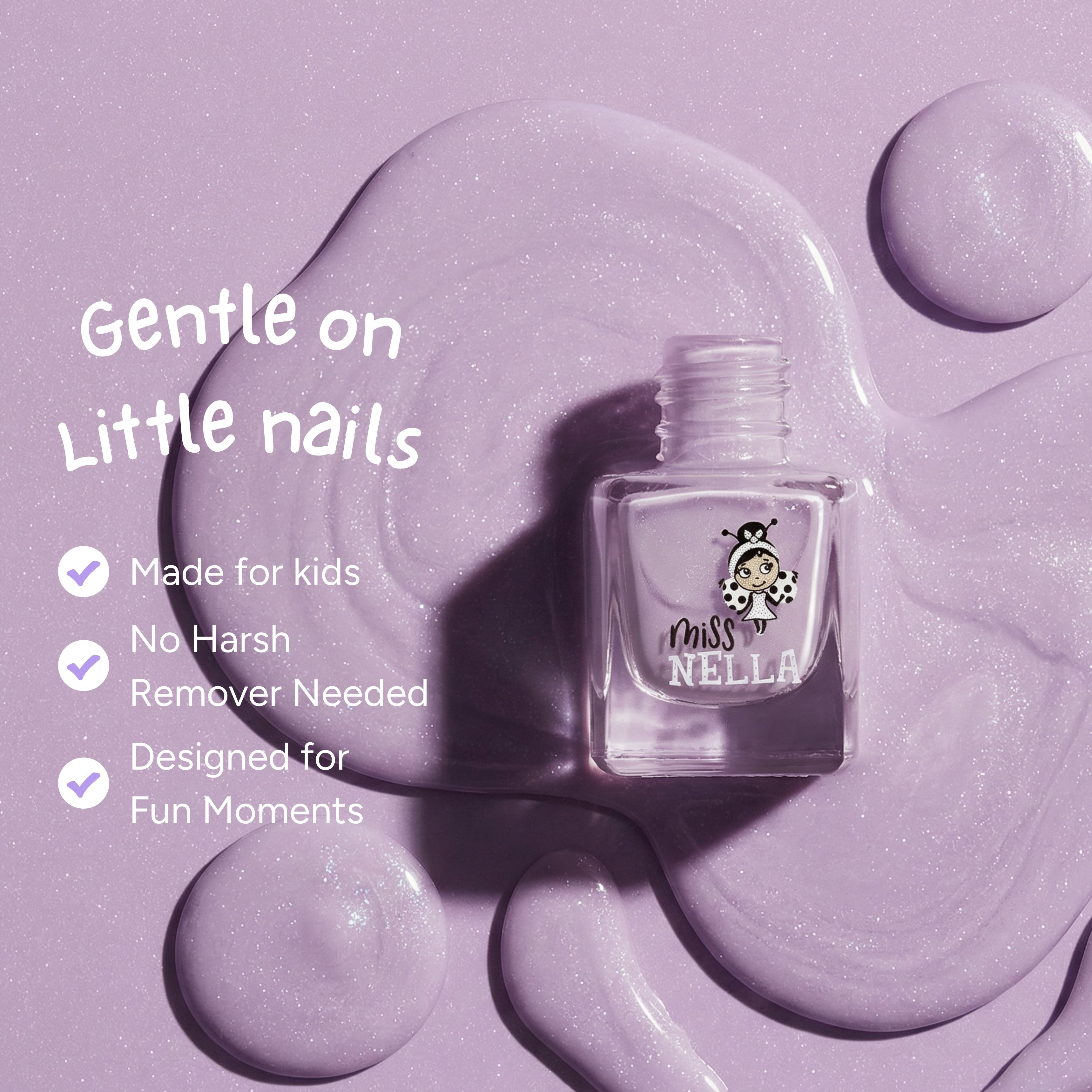 Butterfly Wings 4ml Peel off Kids Nail Polish