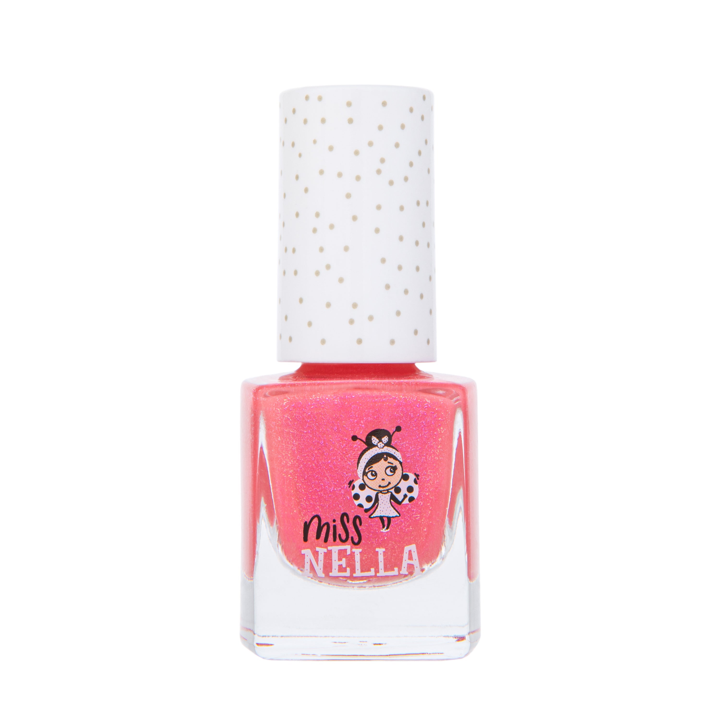 Tickle Me Pink Glitter 4ml Peel off Kids Nail Polish
