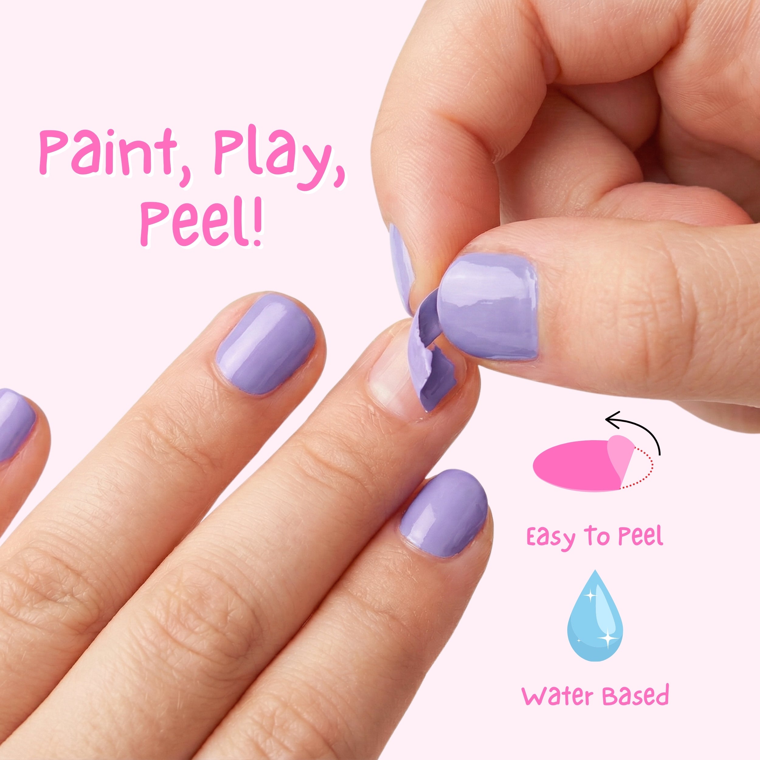 Sweet Lavender 4ml Peel off Kids Nail Polish
