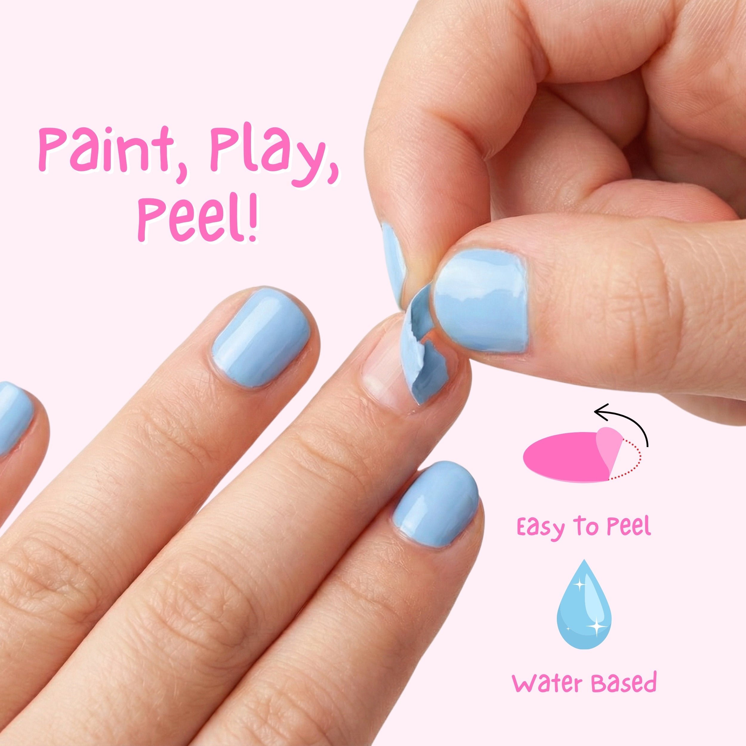 Blue Bell 4ml Peel off Kids Nail Polish