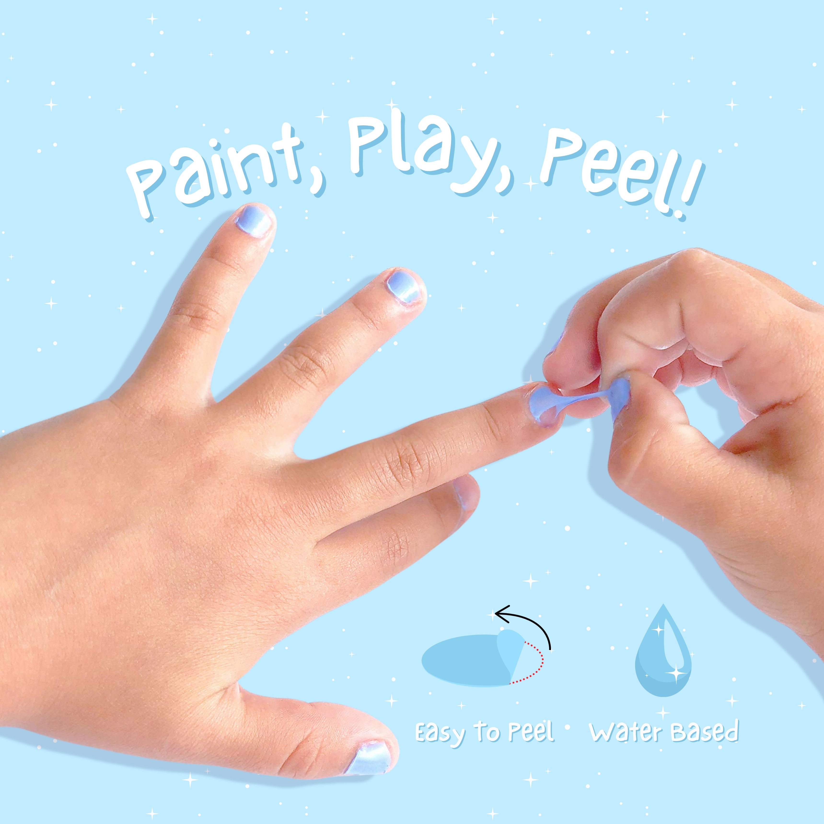Blue Bell 4ml Peel off Kids Nail Polish