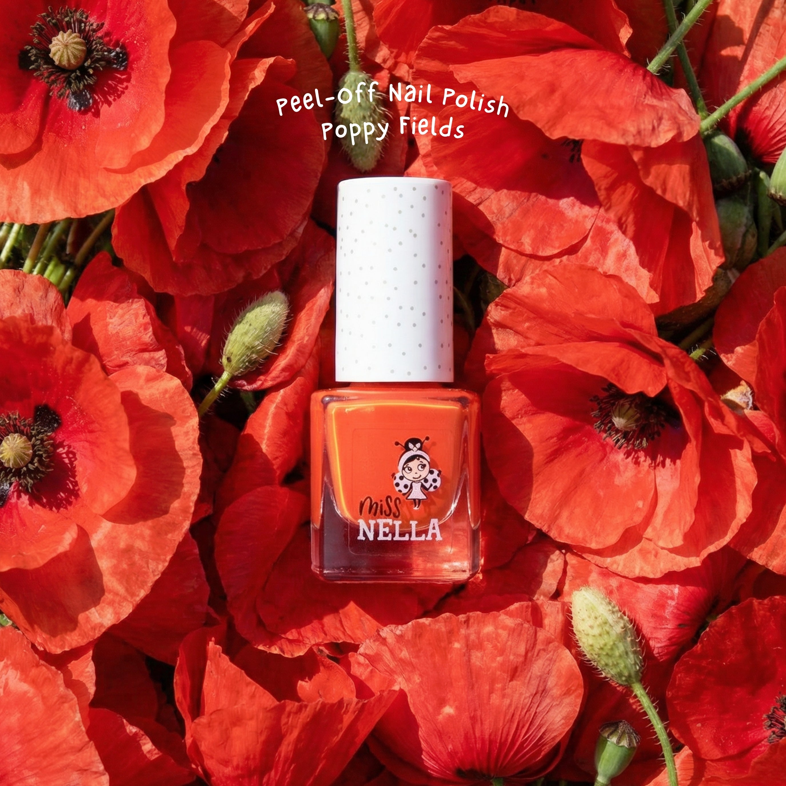 Poppy Fields 4ml Peel off Kids Nail Polish