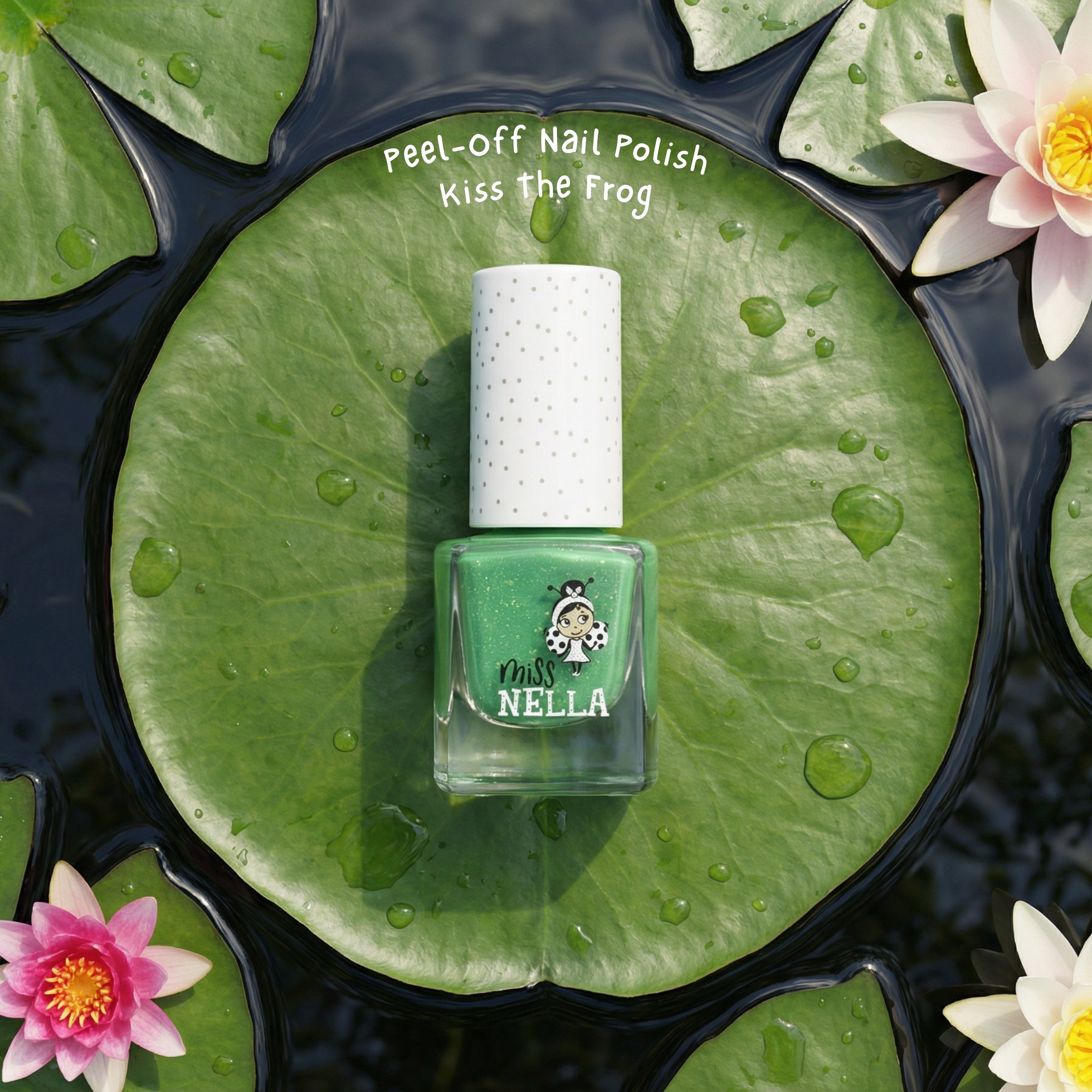Kiss the Frog Glitter 4ml Peel off Kids Nail Polish