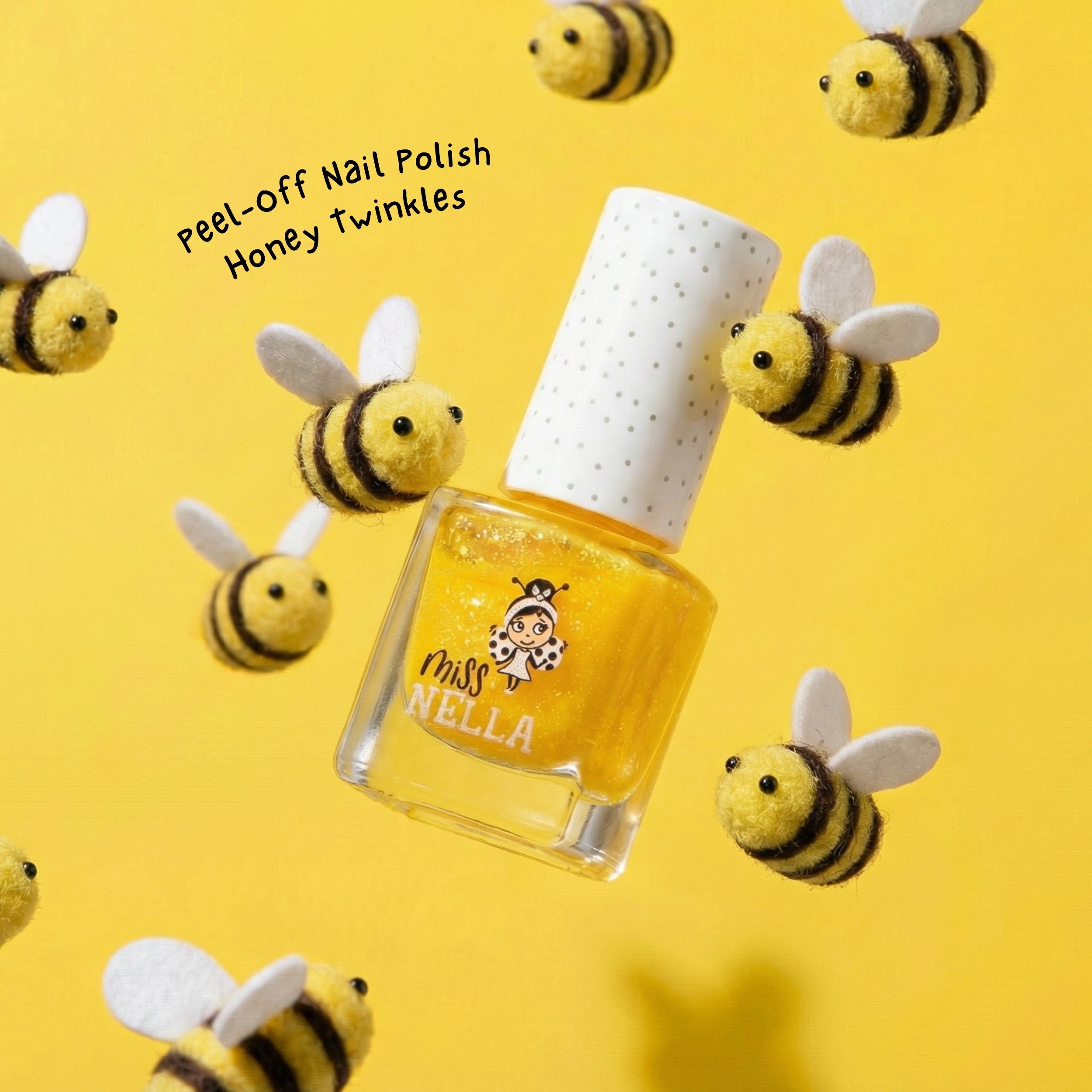 Honey Twinkles Glitter 4ml Peel off Kids Nail Polish