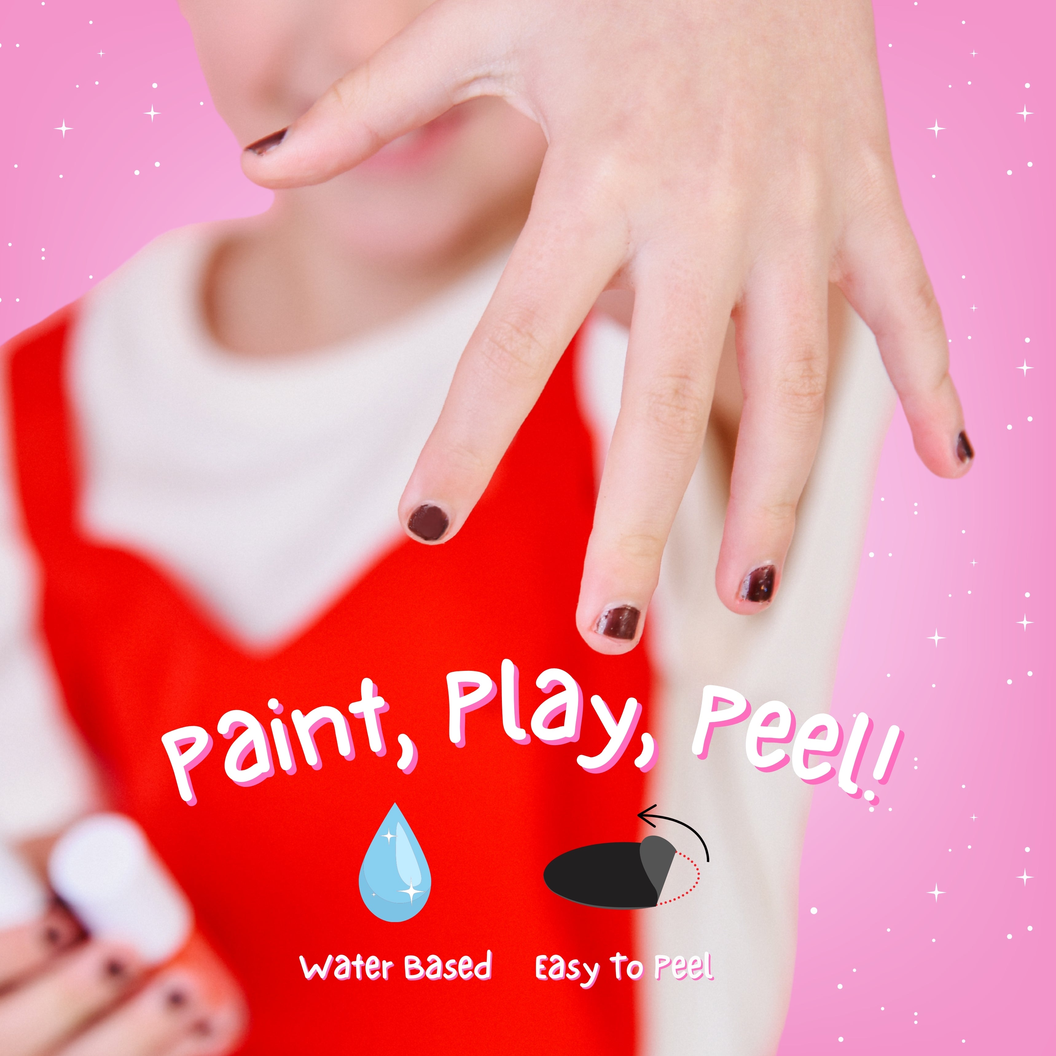 Surprise Party Glitter 4ml Peel off Kids Nail Polish