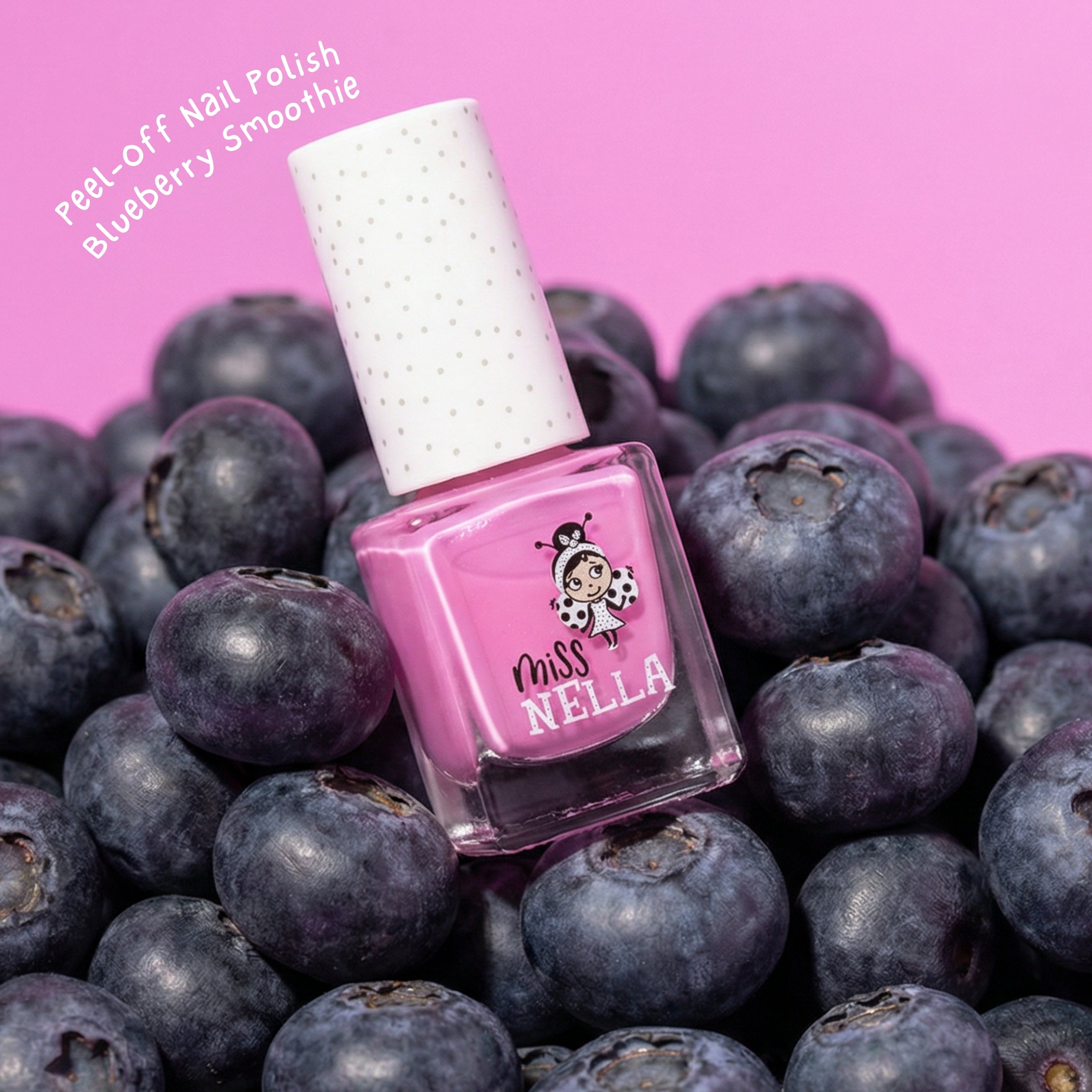 Blueberry Smoothie 4ml Peel off Kids Nail Polish
