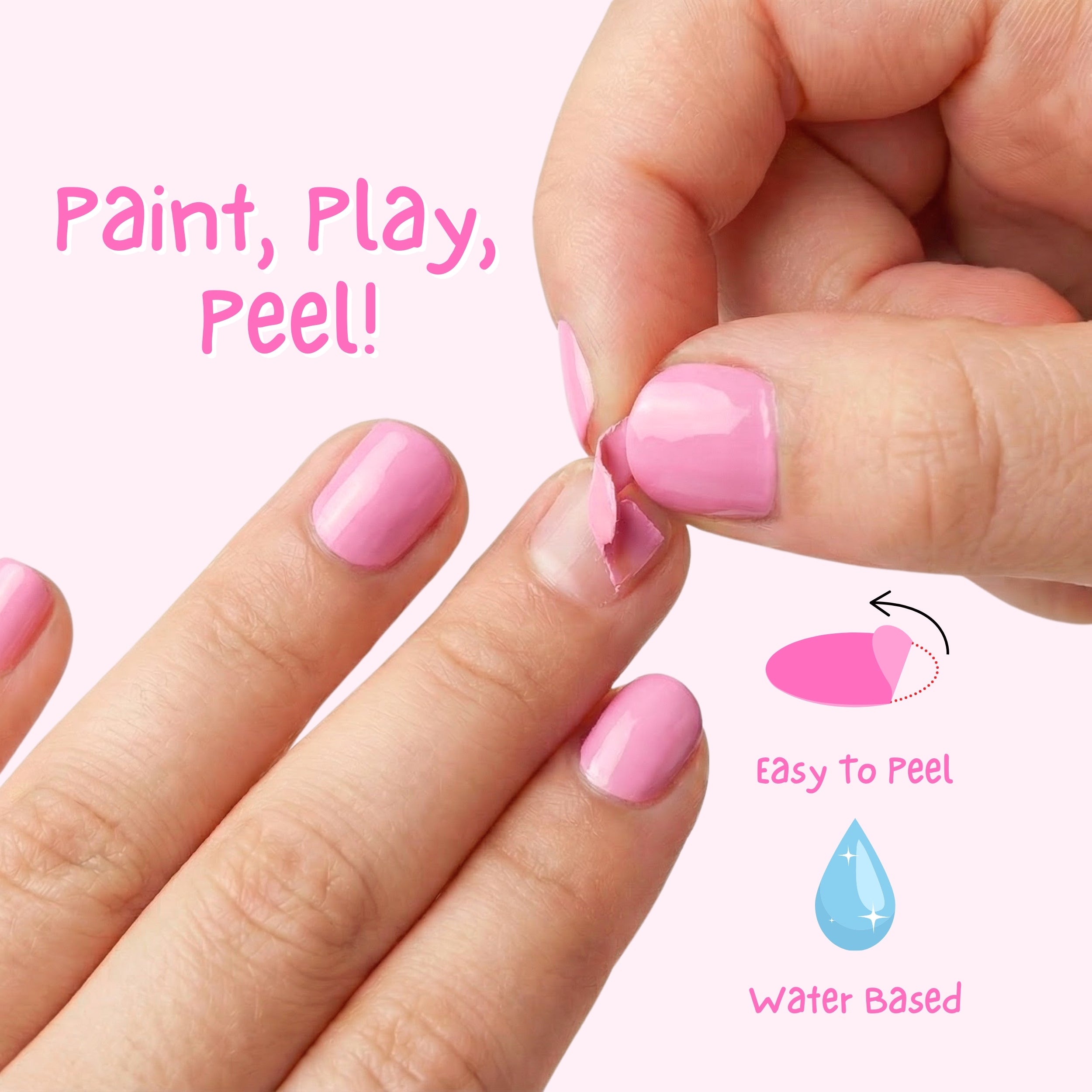 Blueberry Smoothie 4ml Peel off Kids Nail Polish