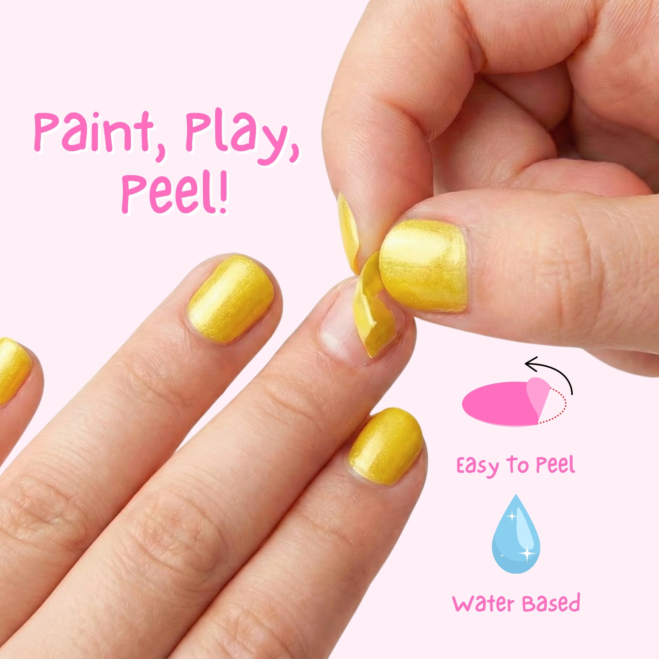 Banana Split 4ml Peel off Kids Nail Polish