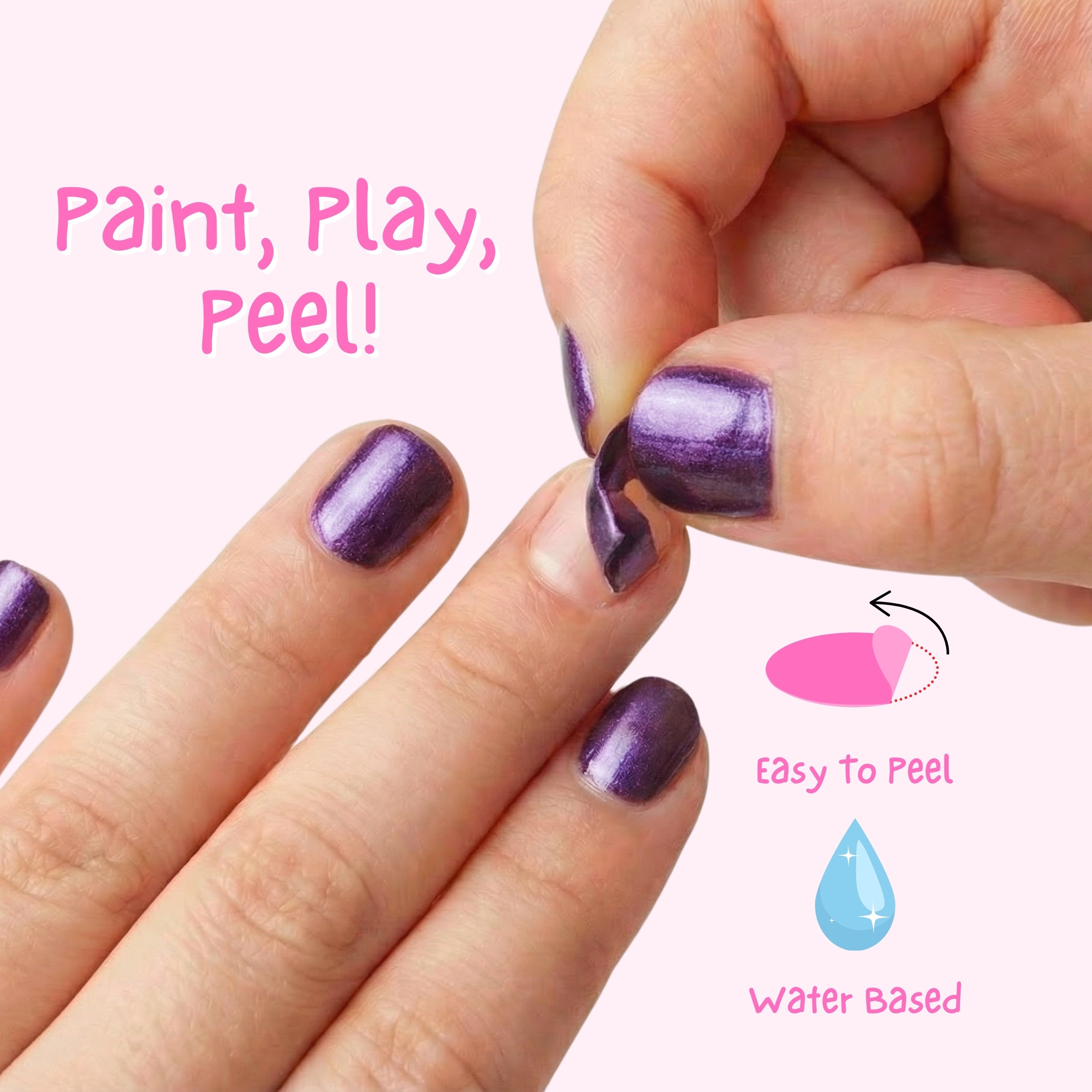 Galactic Unicorn 4ml Peel off Kids Nail Polish