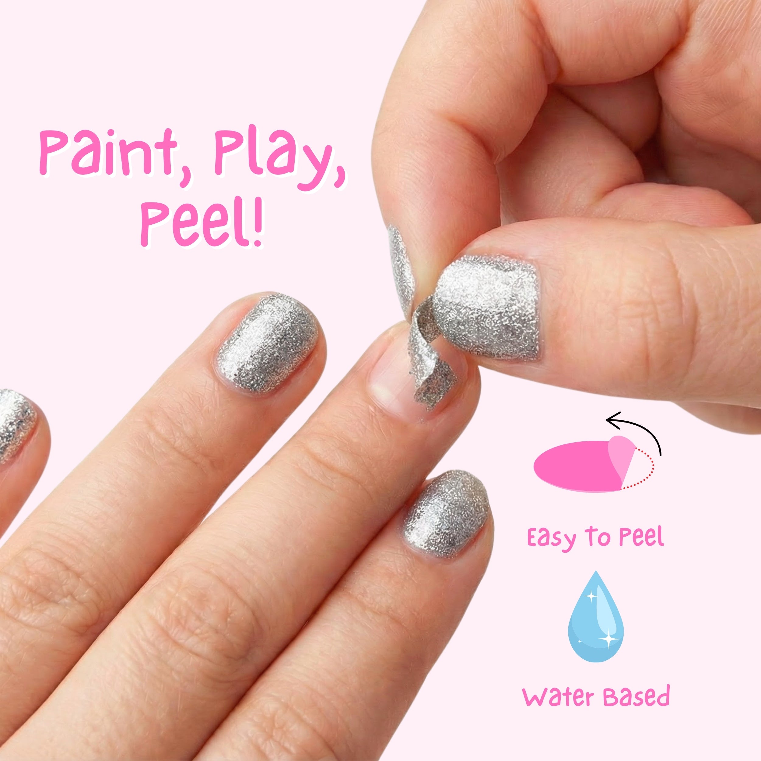 Shooting Star 4ml Peel off Kids Nail Polish