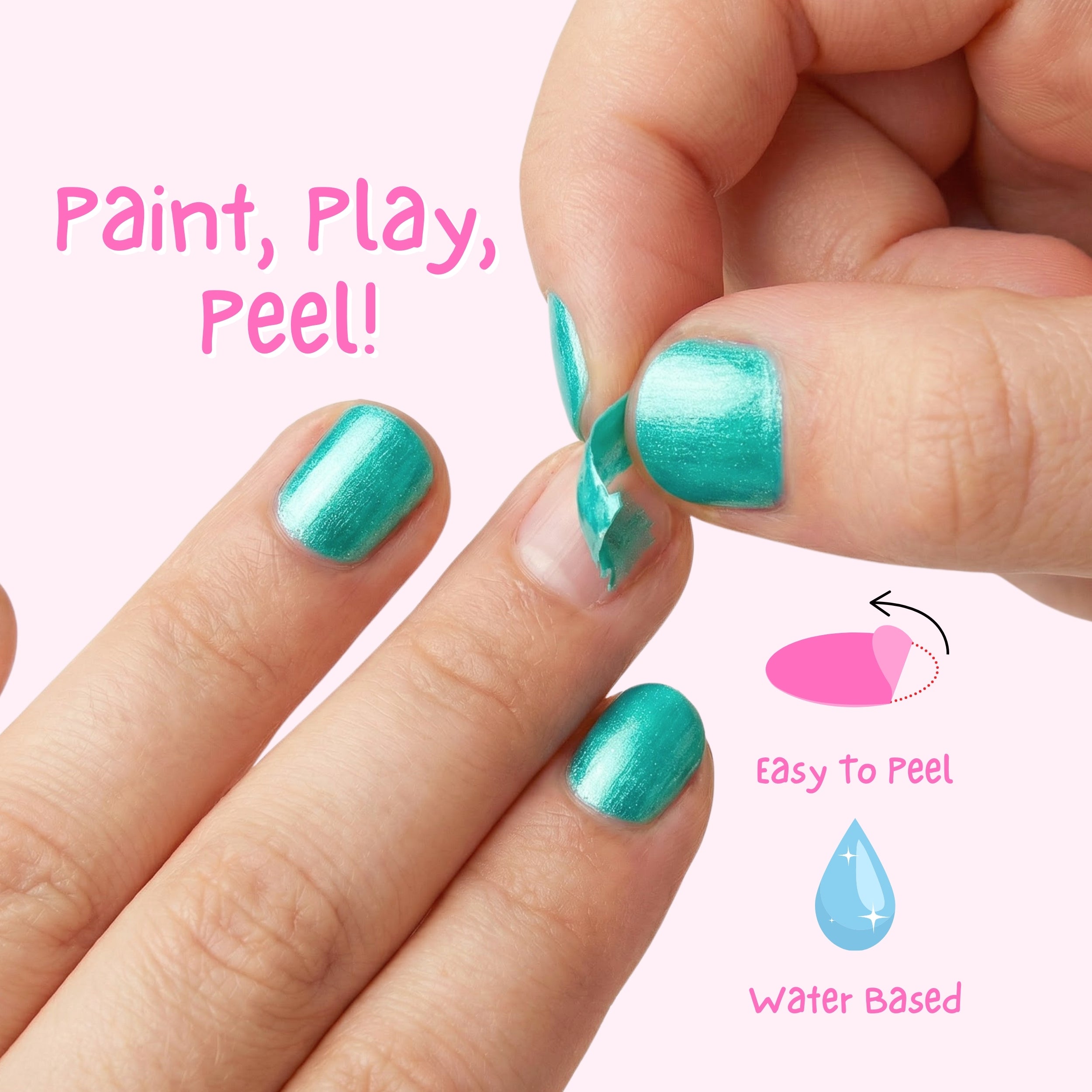 Dino-rific 4ml Peel off Kids Nail Polish