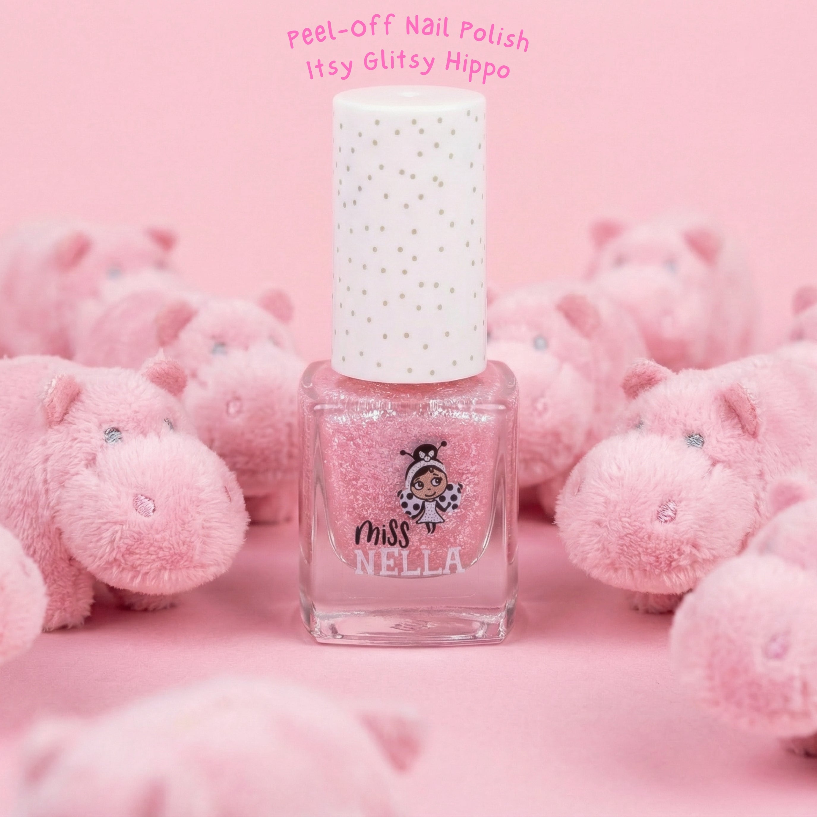 Itsy Glitzy Hippo 4ml Peel off Kids Nail Polish