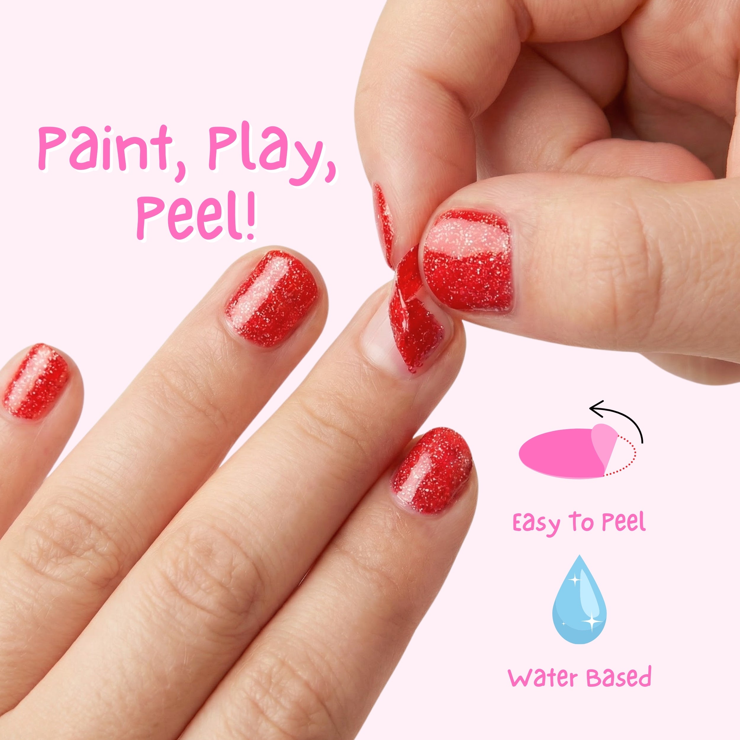 Croco Dazzle 4ml Peel off Kids Nail Polish
