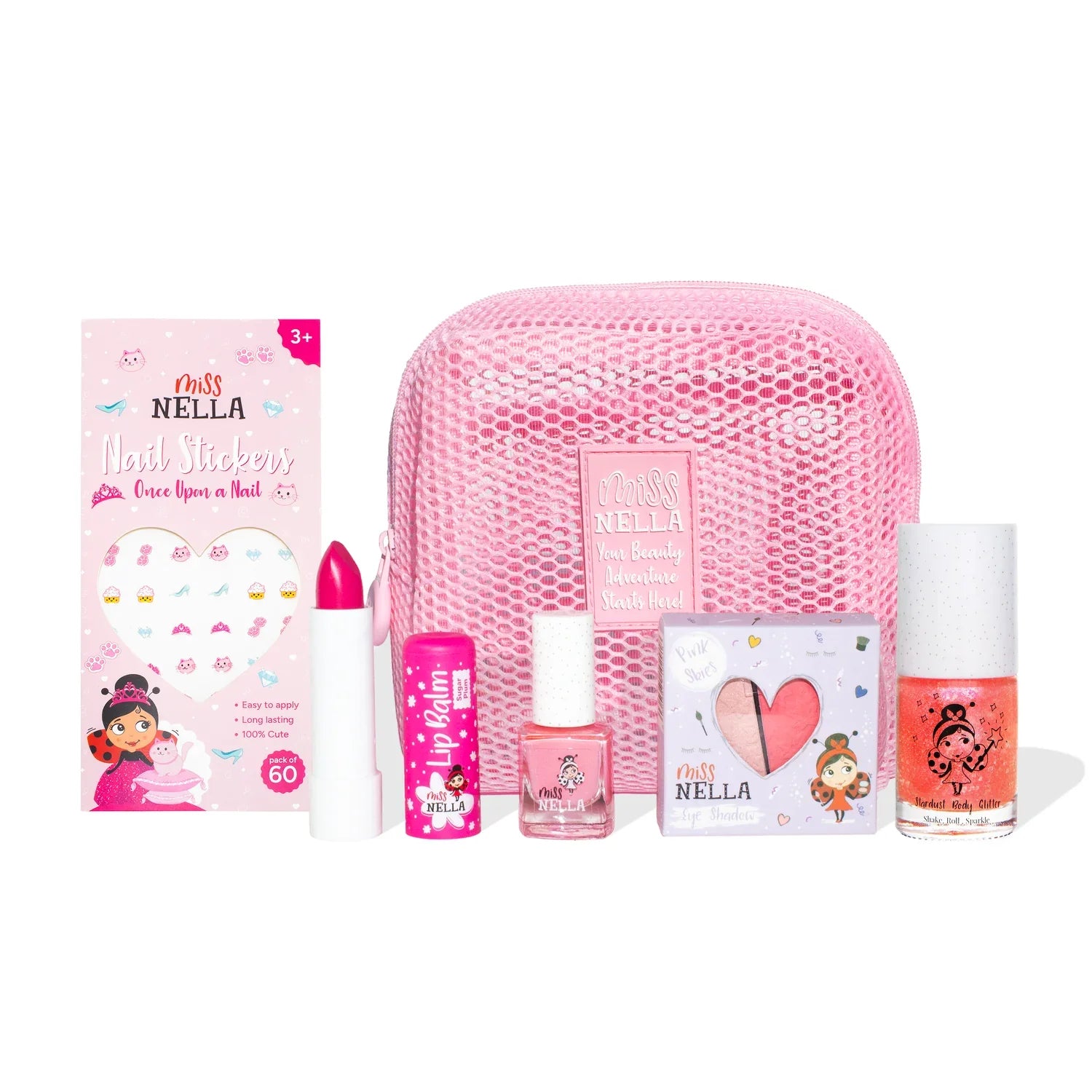 Rosy Glossy Mesh Makeup Set