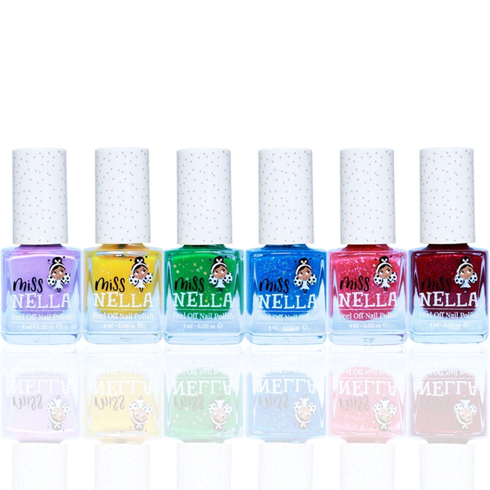 Christmas Glitter Nail Polish Gift Set – Pack of 6